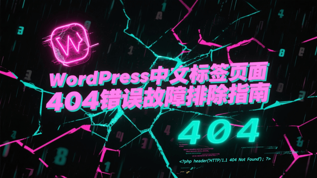 图片[1]-WordPress中文标签页面404错误故障排除指南-橙洛网-ChengLo.Com